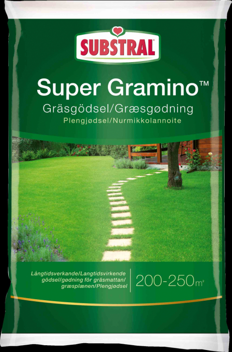 Substral Gräsmattegödsel Super Gramino 6.5kg i gruppen Skog och Trädgårdsprodukter / Gräsfrö och gödsel / Odling hos Motorsågsbutiken (41914)